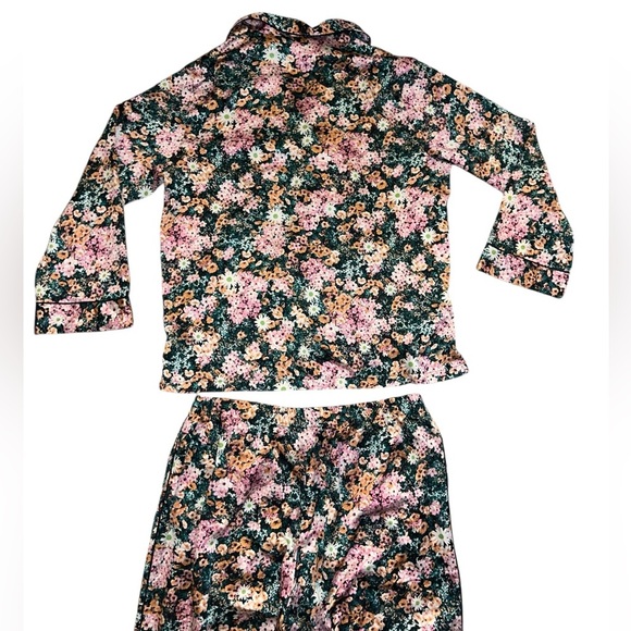 EUC Victoria’s Secret Floral Matching Long Pajama Pants Set Size Medium Regular - Picture 3 of 13